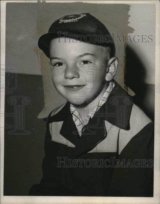 1951 Press Photo Lawrence Herris, Bike Rodeo Winnder, Jefferson Park - neo21603 - Historic Images