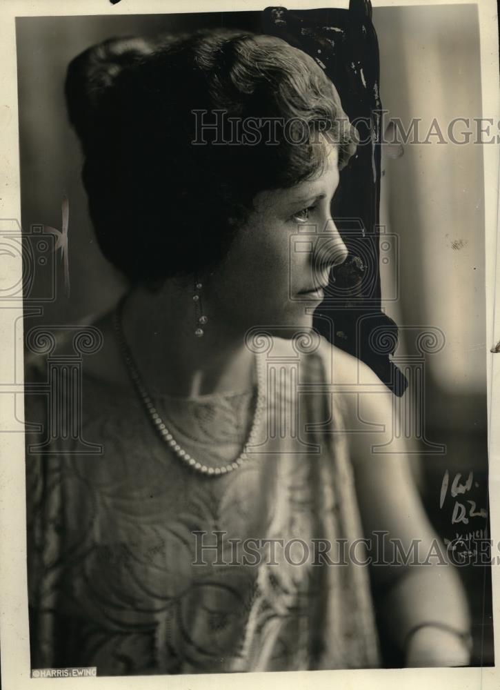 1922 Press Photo Mrs. Chas. M. Willoughby, Wife of American Relief Worker - Historic Images