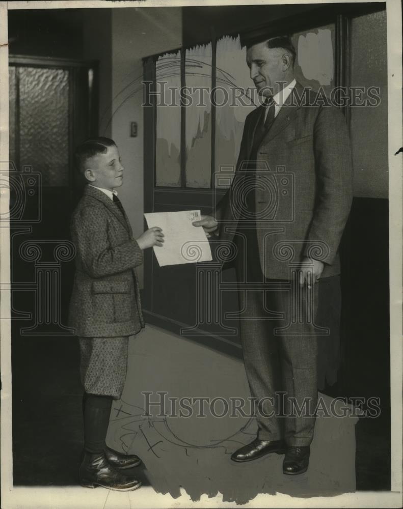 1924 Press Photo Judge Charles Mears of Portland &amp; Son John - neo22974 - Historic Images