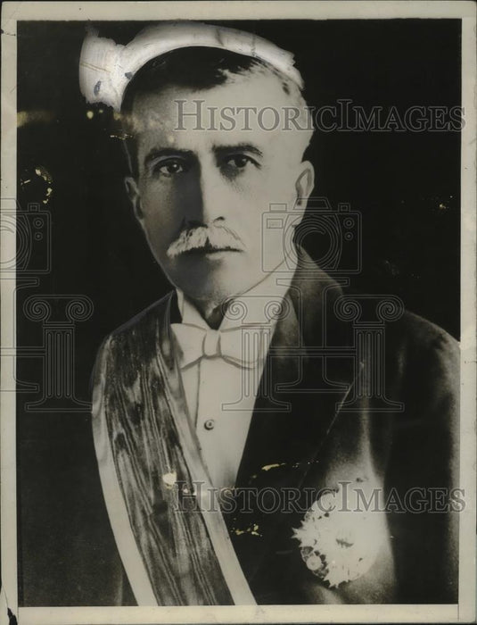 Press Photo Hon Augusto B Leguia President of Peru - neo23377 - Historic Images