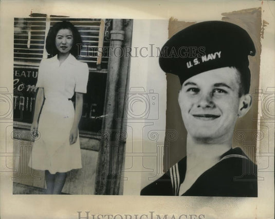 1948 Press Photo Mrs. Samuel Hickman Asks Navy to Break Up Son's Relationship - Historic Images