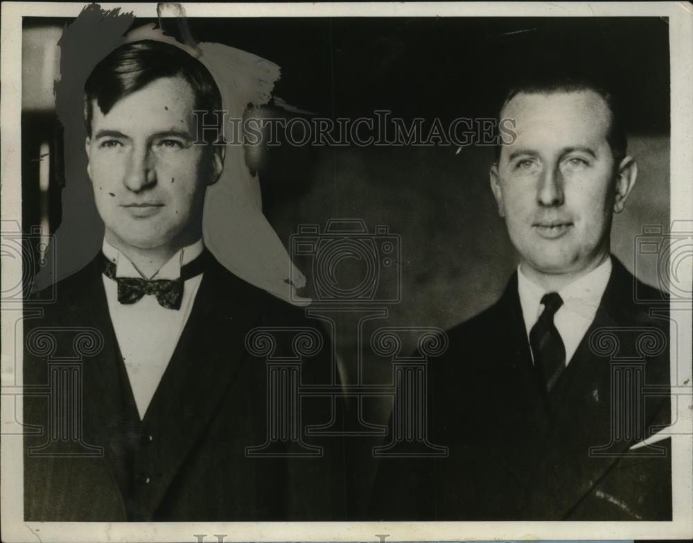 1927 Press Photo Ford-Sapiro trial in Detroit attys William Gallagher, W Lynch - Historic Images