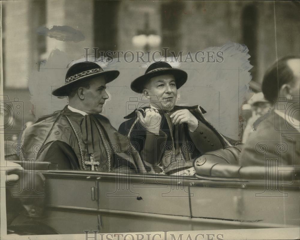 1925 Press Photo Cardinal Munclelein & Bonzario - neo23805 - Historic Images