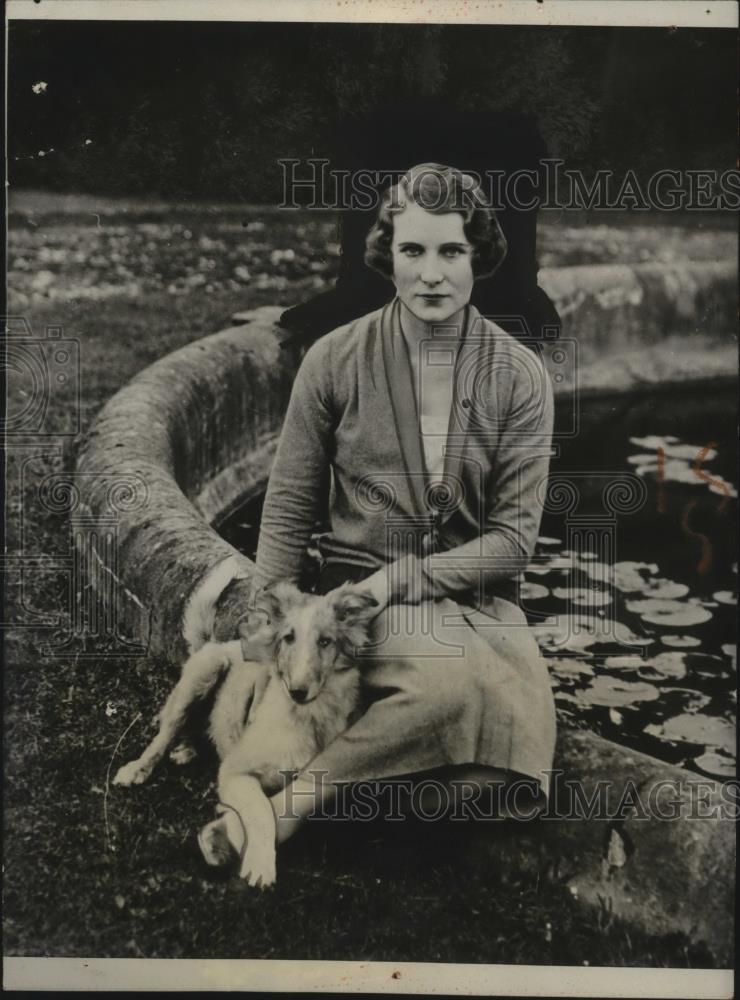 1927 Press Photo Former Ms. Catherine T. Wendell, Countess of Carnarvon - Historic Images