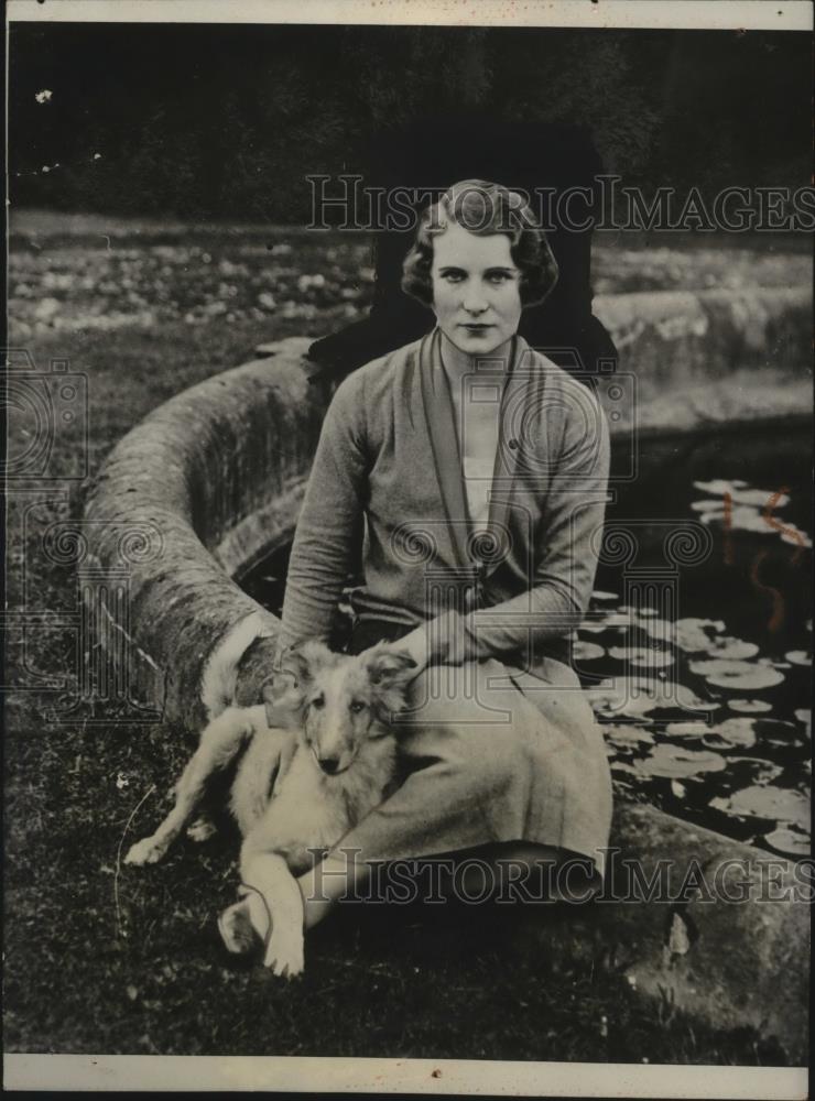 1927 Press Photo Former Ms. Catherine T. Wendell, Countess of Carnarvon - Historic Images