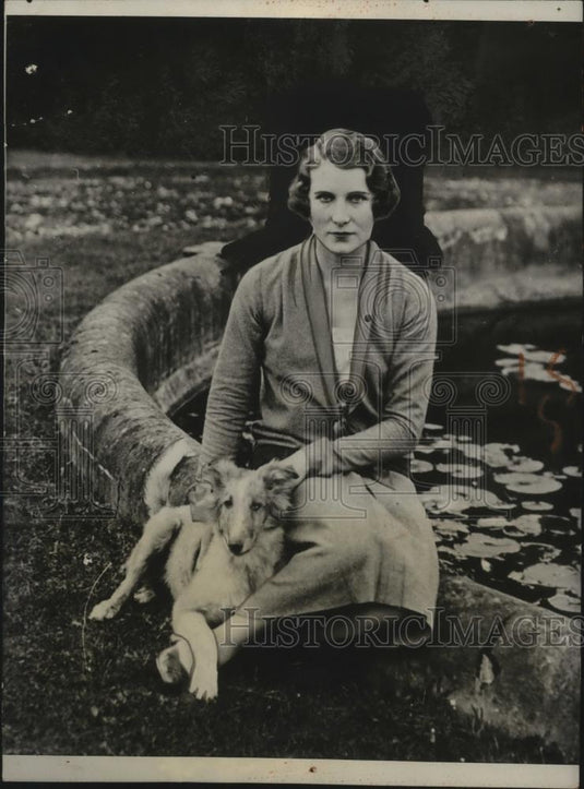 1927 Press Photo Former Ms. Catherine T. Wendell, Countess of Carnarvon - Historic Images