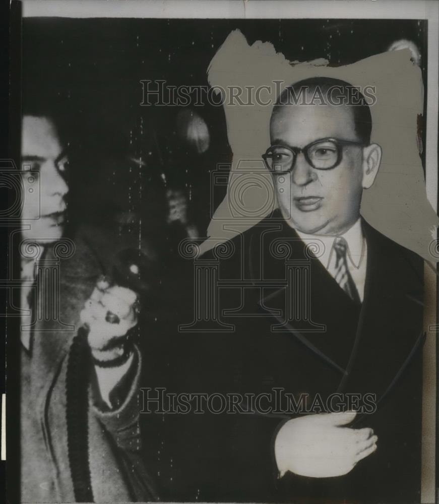 1955 Press Photo French Premier Edgar Faure gets vote of no confidence - Historic Images