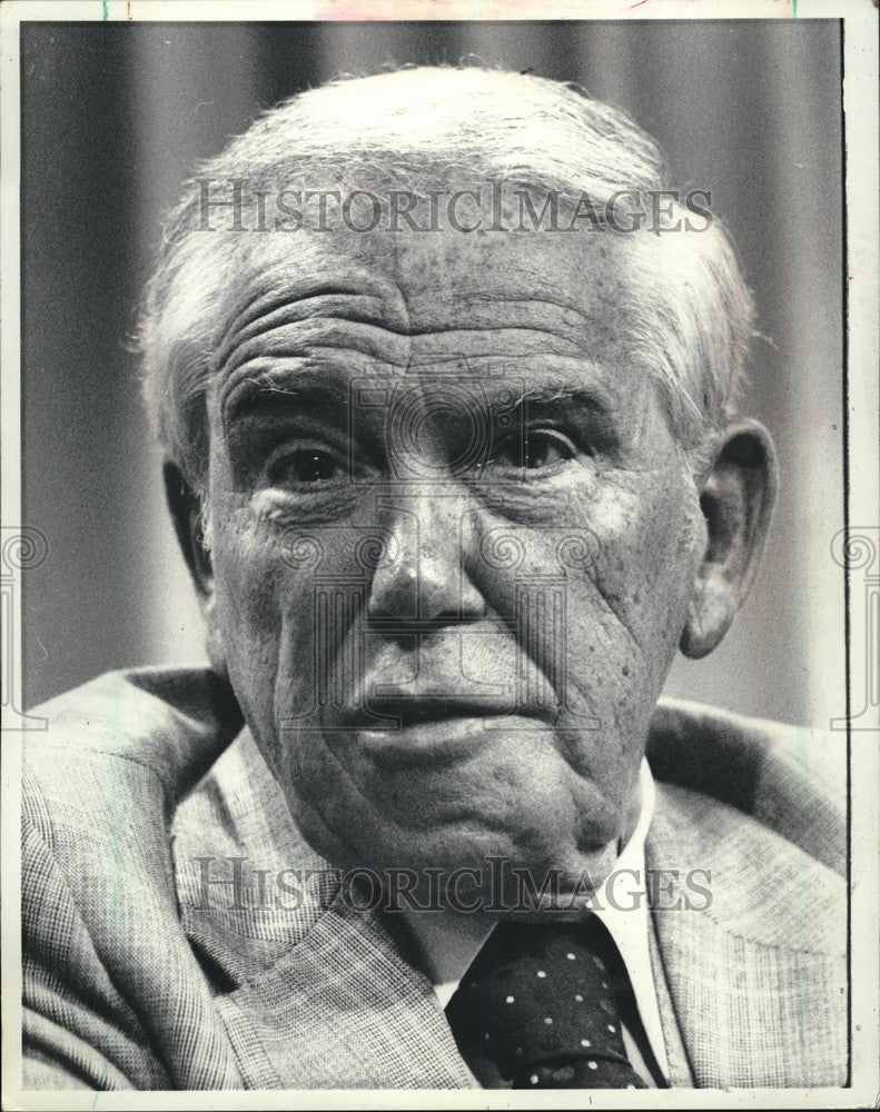 1982 Press Photo Doug Fraser UAW President - Historic Images