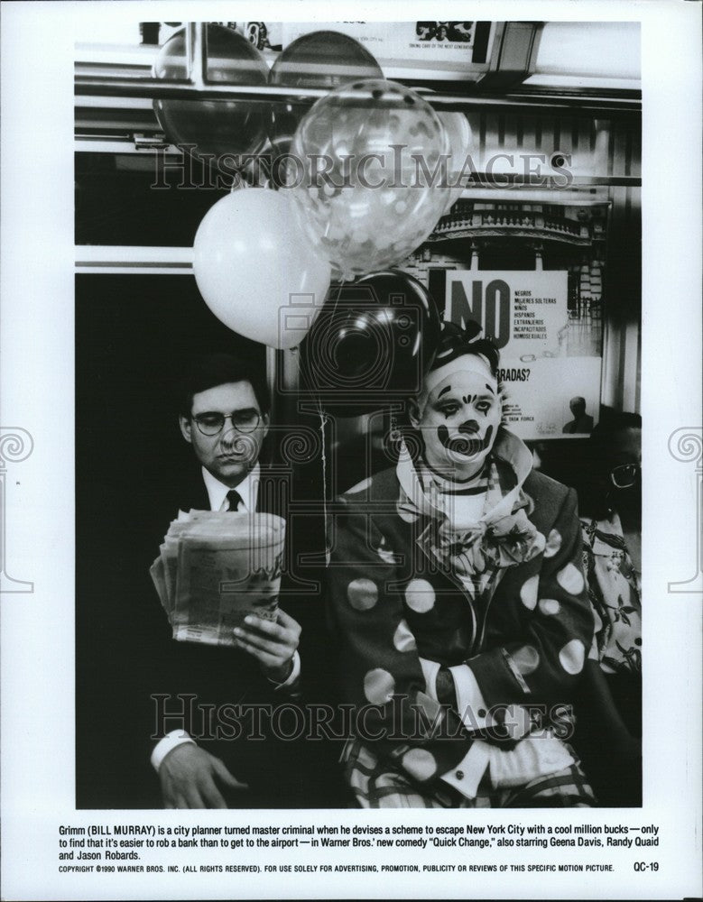 Press Photo bill murray quick change warner bros - Historic Images