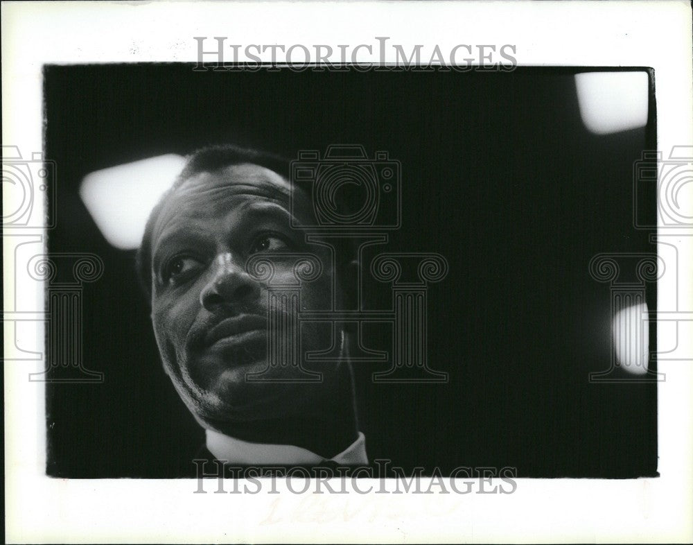 1990 Press Photo Reverend Andrew Merritt Christian SCLC - Historic Images