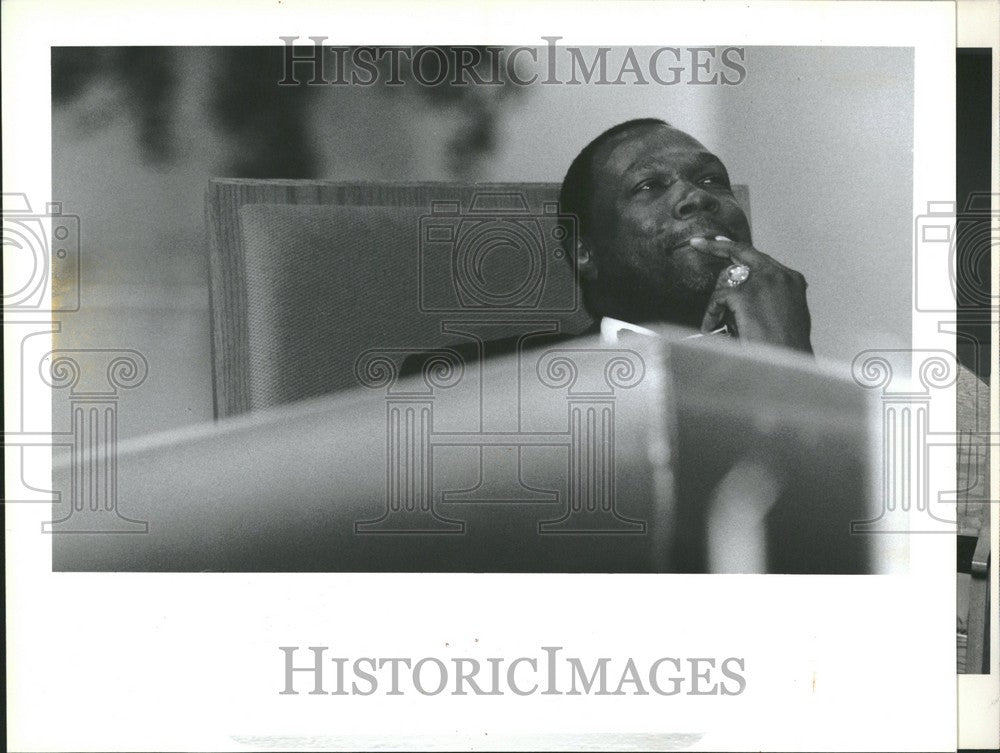 1987 Press Photo Rev. Wendell Anthony Detroit - Historic Images