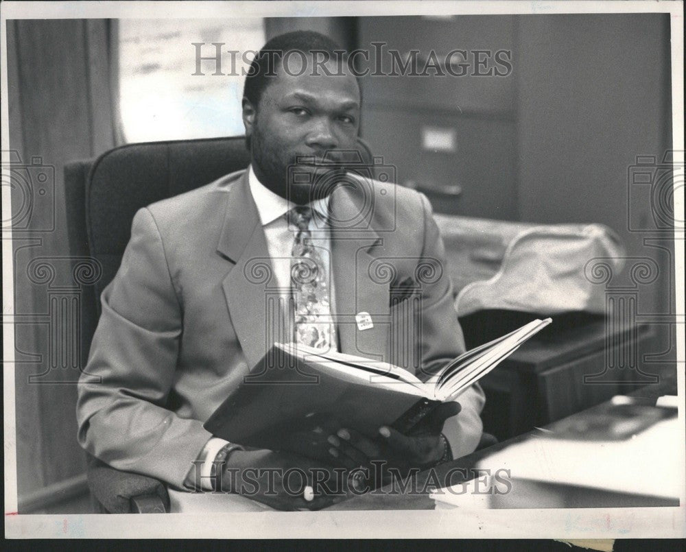 1989 Press Photo Rev. Wendell Anthony Detroit - Historic Images