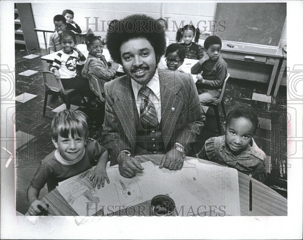 1977 Press Photo Bill Allen Day Care Center - Historic Images