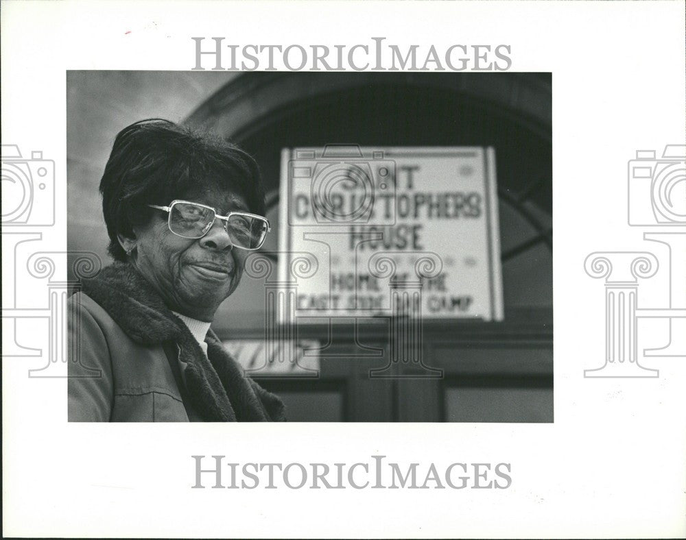 1982 Press Photo Hilda Manson St Christopher&#39;s House - Historic Images