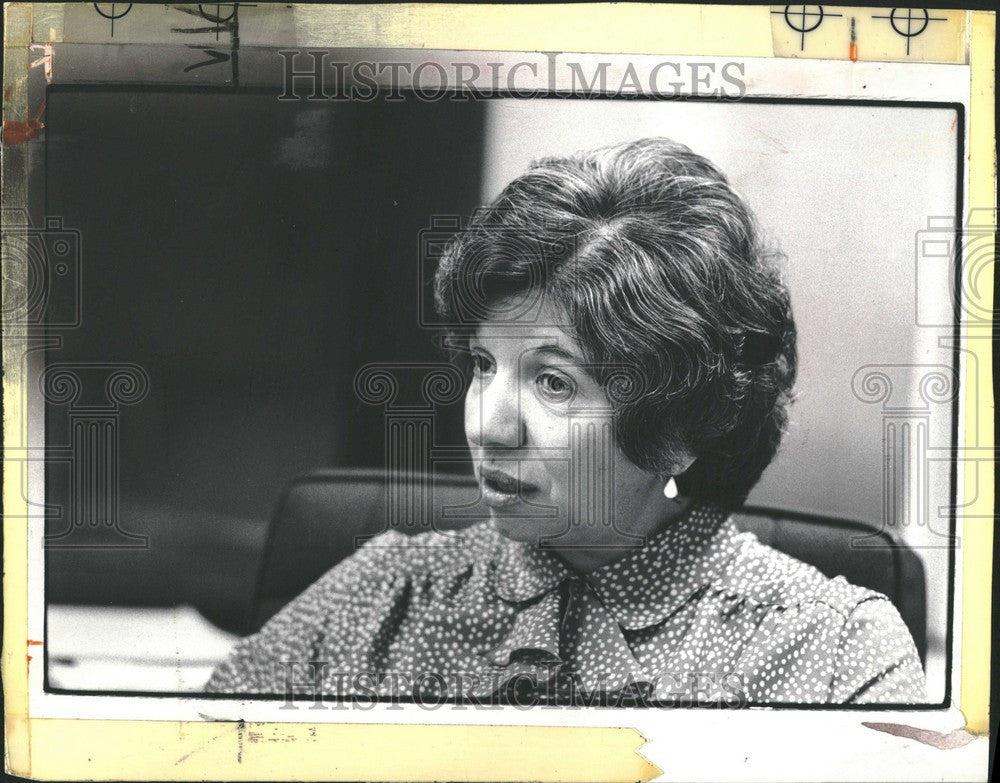 1983 Press Photo agnes mansour michigan social services - Historic Images