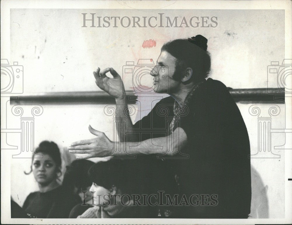 Press Photo Marcel Marceau Actor Mime Artist - Historic Images