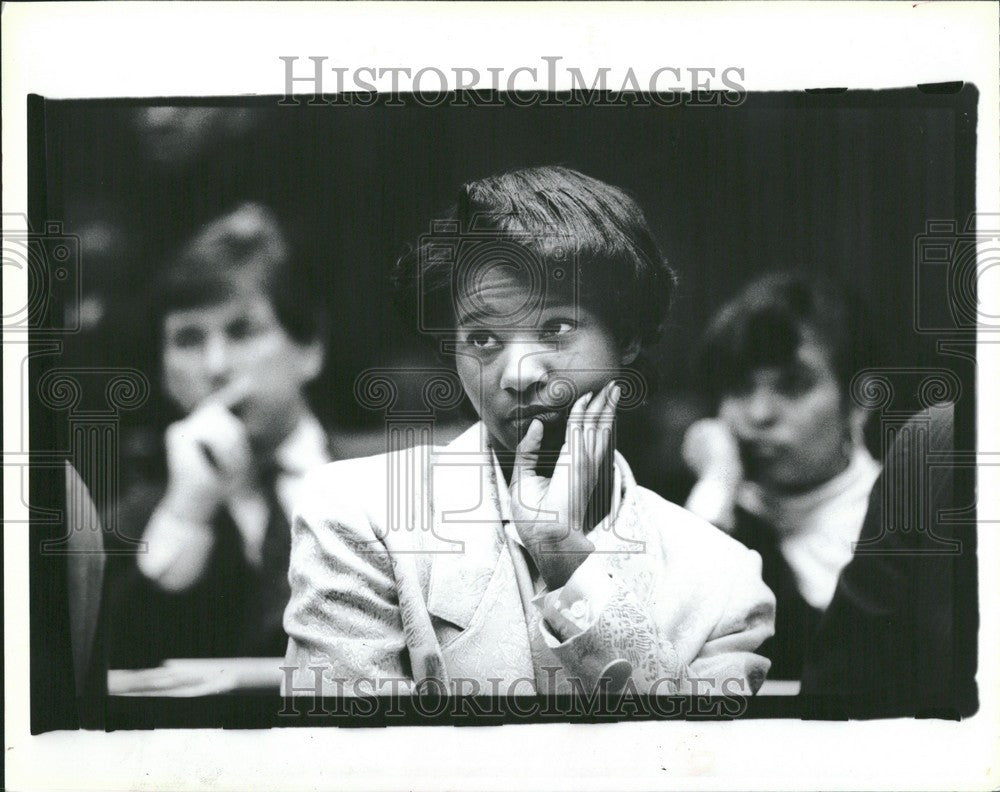 1990 Press Photo Tamarra Marshall defendant massacre - Historic Images