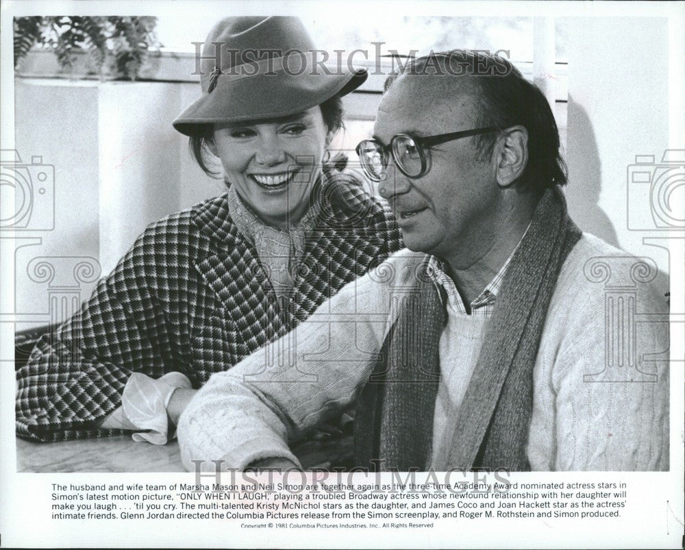 1982 Press Photo &quot;Only When I Laugh&quot; movie - Historic Images