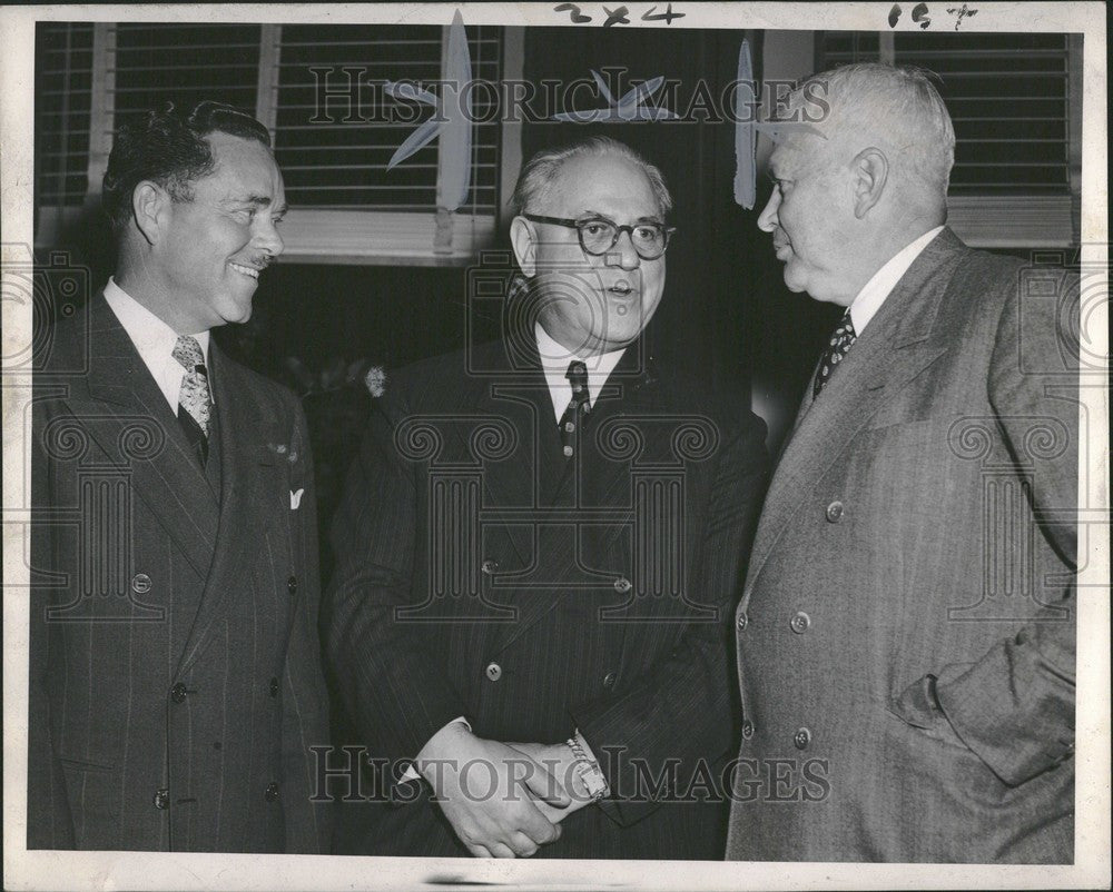 1948 Press Photo E.R. Breech, Frank Martelli Ford GM - Historic Images