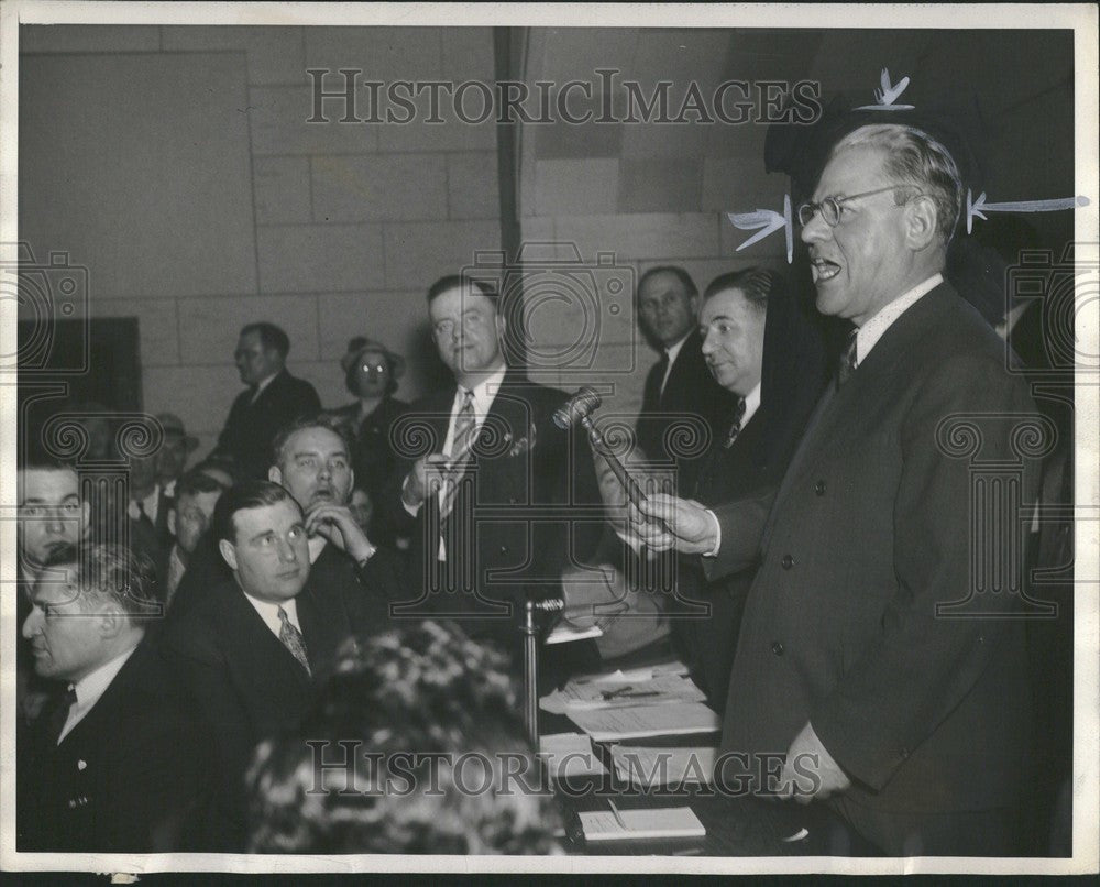 1938 Press Photo f x martell afl labor - Historic Images