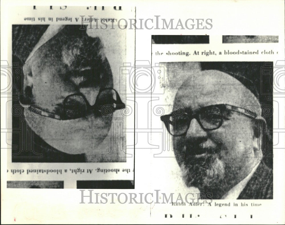 1987 Press Photo Rabbi Adler - Historic Images