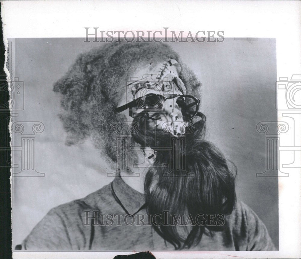 1969 Press Photo Randy Agnew Maryland Ugly Man contest - Historic Images