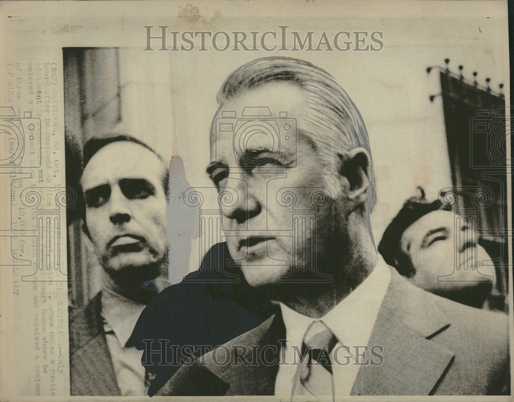 1973 Press Photo Spiro Agnew Vice President Nixon U. S. - Historic Images