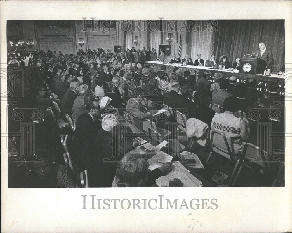 1972 Press Photo Spiro Agnew Vice President Nixon U. S. - Historic Images