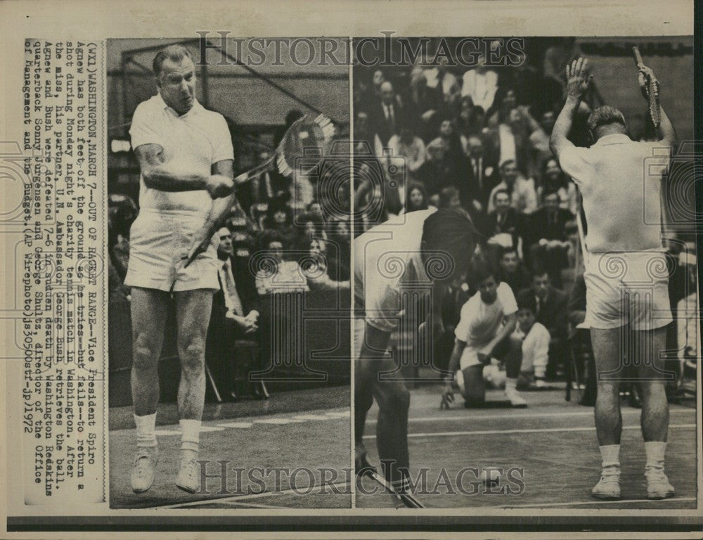 1972 Press Photo Vice Presdident Spiro Washington - Historic Images