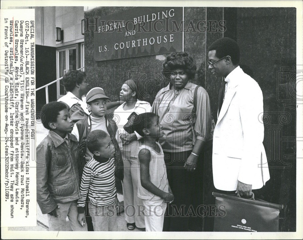 1979 Press Photo Ann Arbor Black English Trial - Historic Images