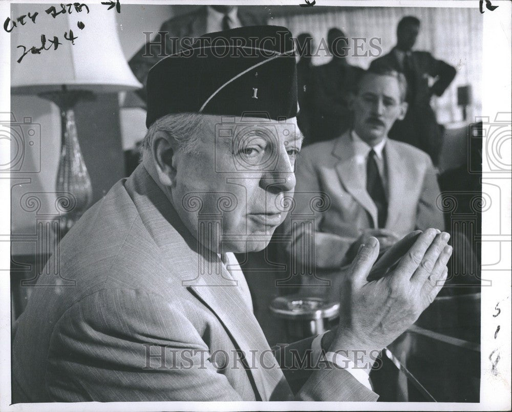 1955 Press Photo Wilber Marion Brucker Governor - Historic Images