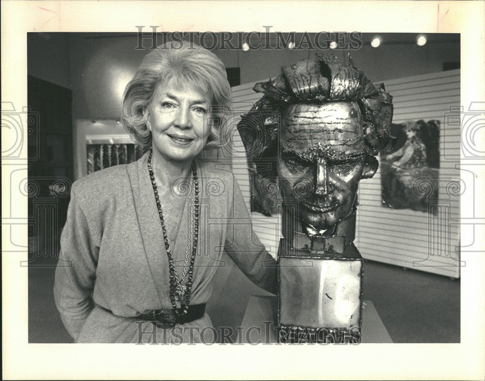 1987 Press Photo Barbara Wrigley Grosse Pointe Farms - Historic Images