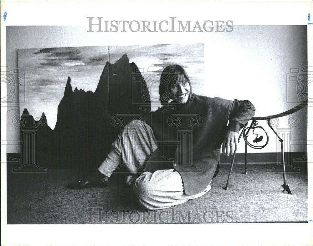 1991 Press Photo Mary Wright Xochipilli Gallery - Historic Images