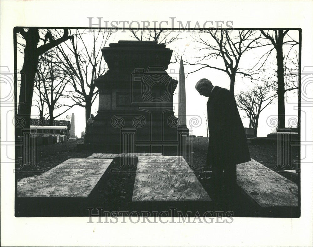 1982 Press Photo Lewis Cass Denton Craley Presbyterian - Historic Images