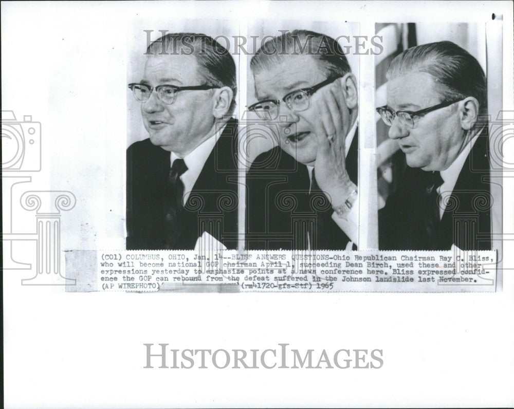 1965 Press Photo bliss ray dean bitch GOP conference - Historic Images