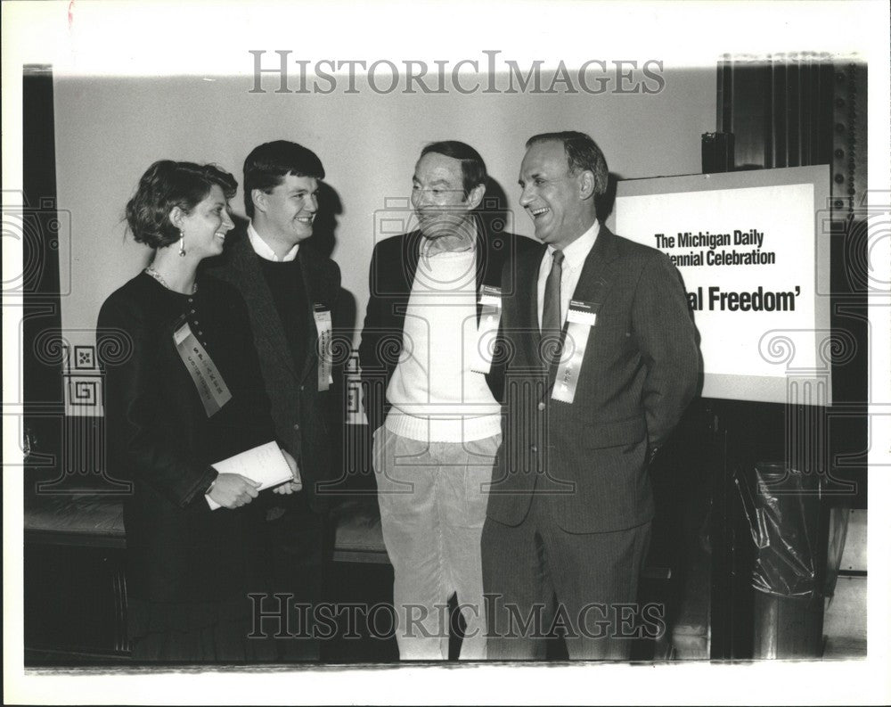 1990 Press Photo Rebecca Blumenstein Michigan Daily Edi - Historic Images