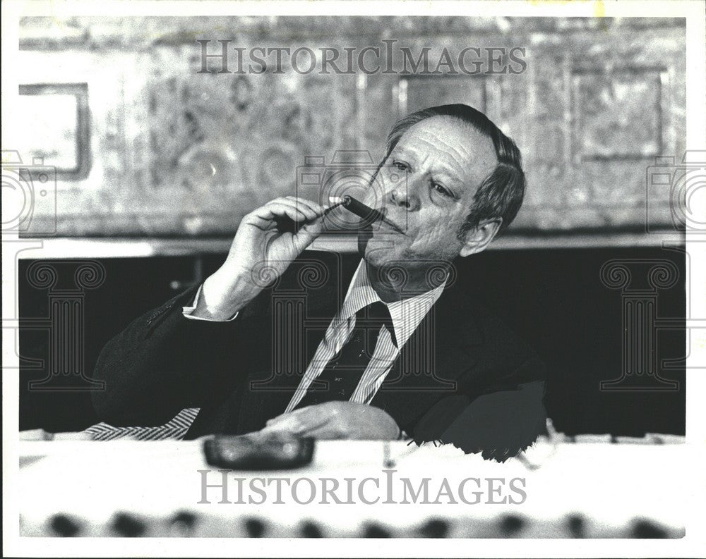 1982 Press Photo W. Michael Blumenthal Burroughs - Historic Images