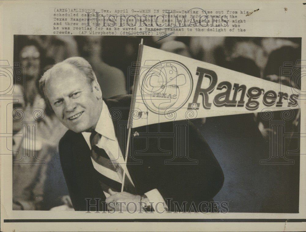 1976 Press Photo President Ford - Historic Images