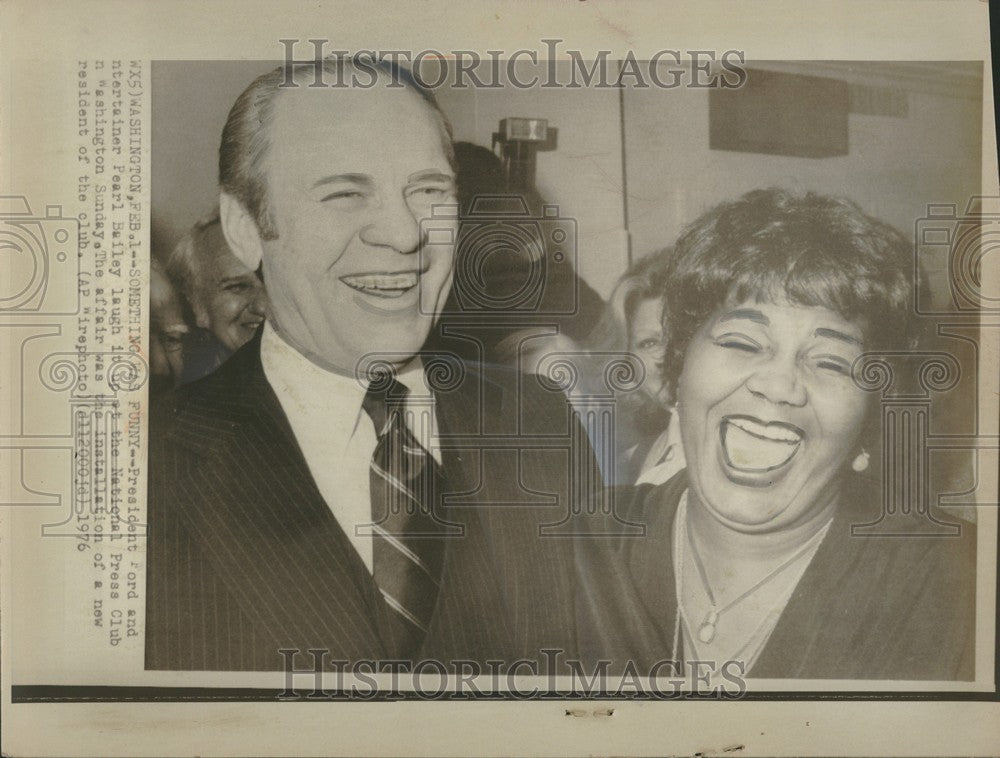 1976 Press Photo President Gerald Ford 1976 Press Club - Historic Images