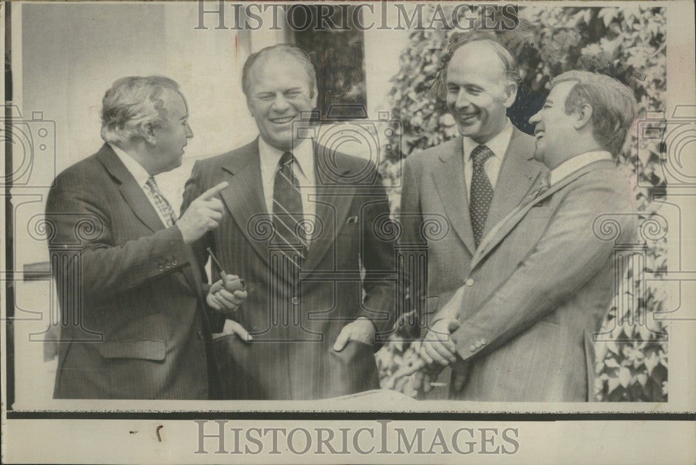 1975 Press Photo BRITISH PRIME MINISTER HAROLD WILSON - Historic Images