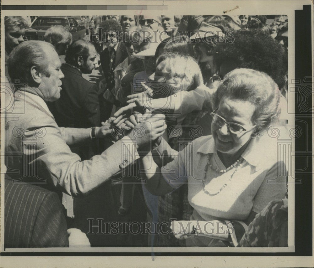 1975 Press Photo Gerald Ford - Historic Images