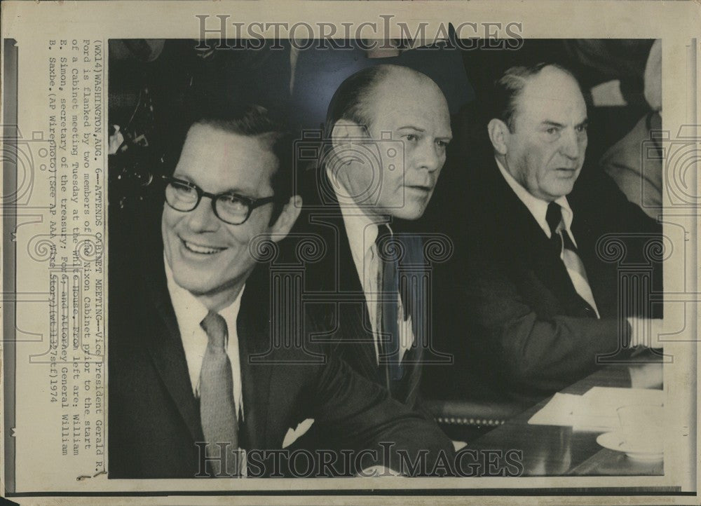 1974 Press Photo Gerald ford President Vice President - Historic Images