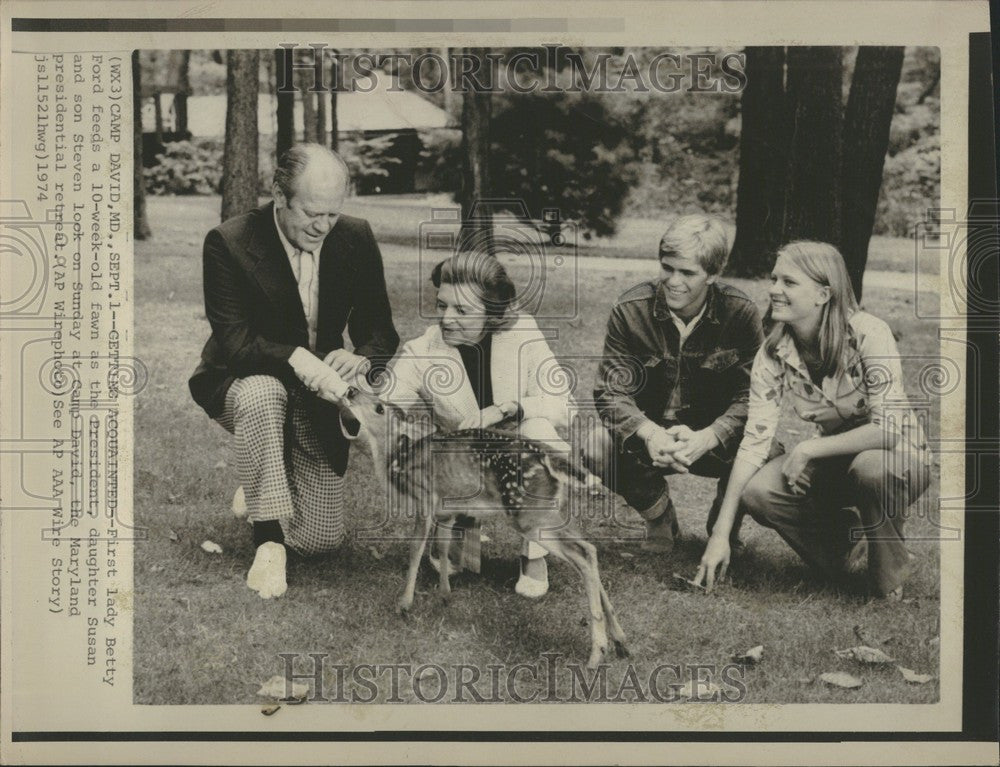 1974 Press Photo President Gerald Ford family retreat - Historic Images
