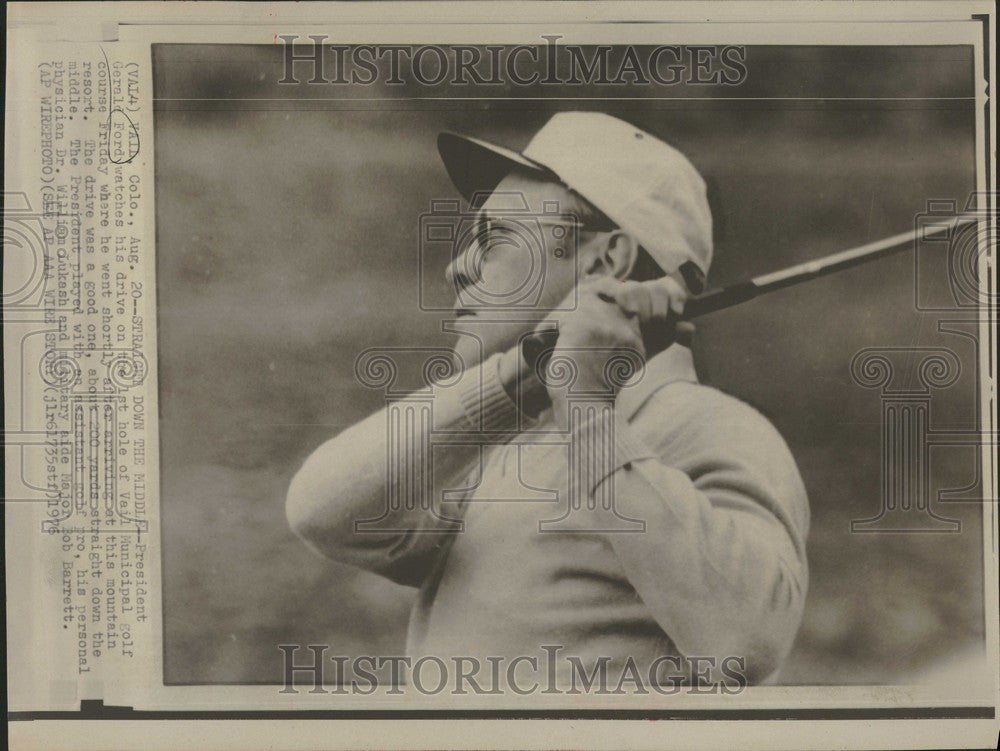 1976 Press Photo Gerald Ford 38th President U.S. - Historic Images