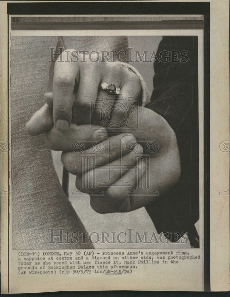 1973 Press Photo Princess Anne Engagement - Historic Images