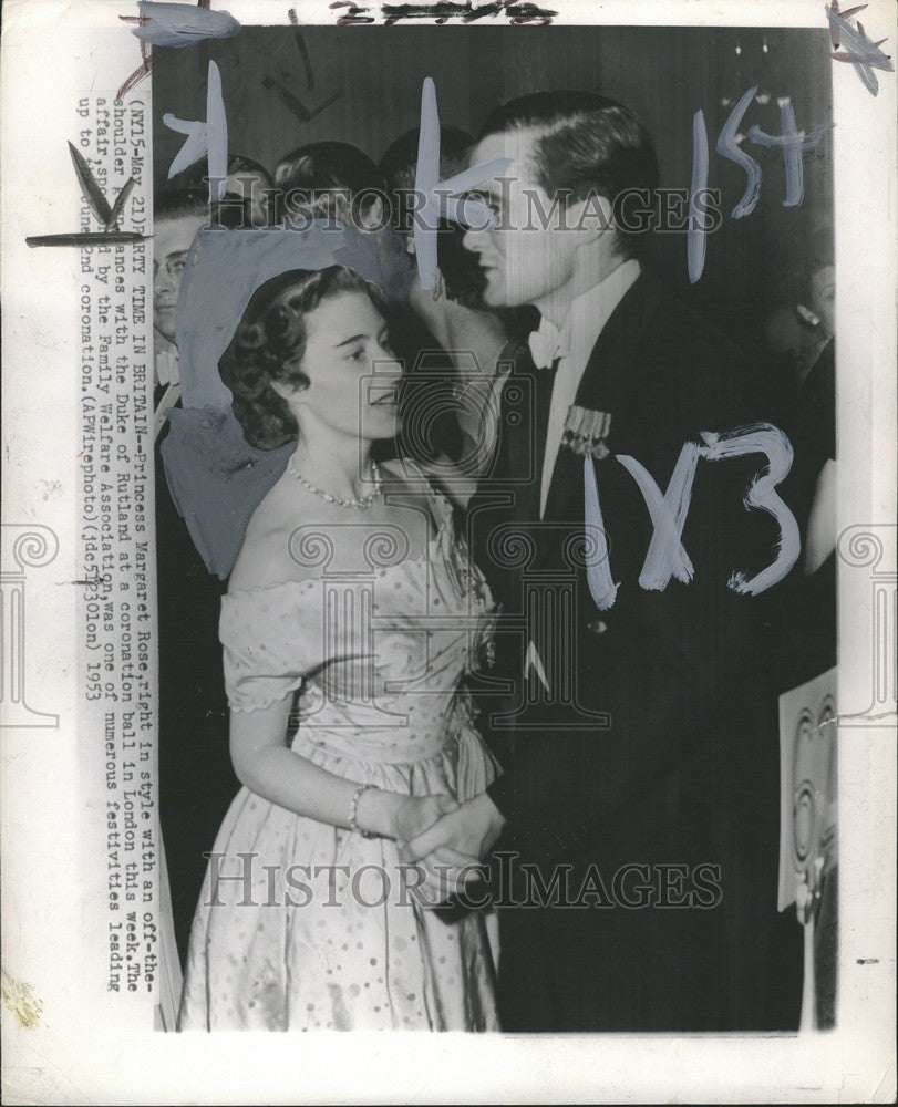 1963 Press Photo ERP Princess Margaret coronation ball - Historic Images