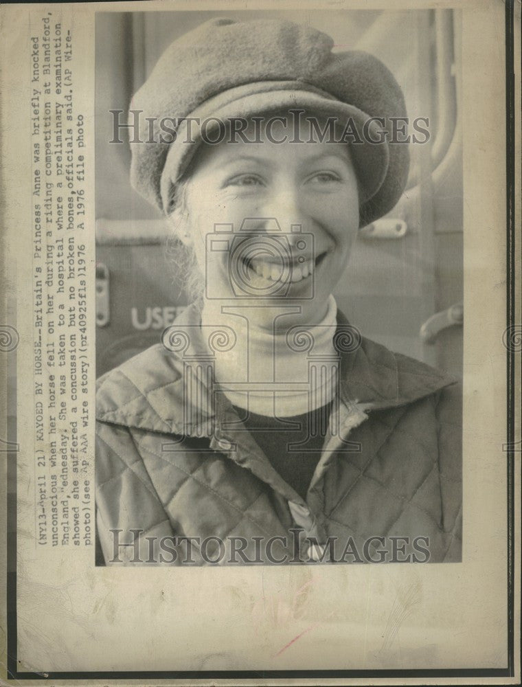 1976 Press Photo Princess Anne British royal family HRH - Historic Images