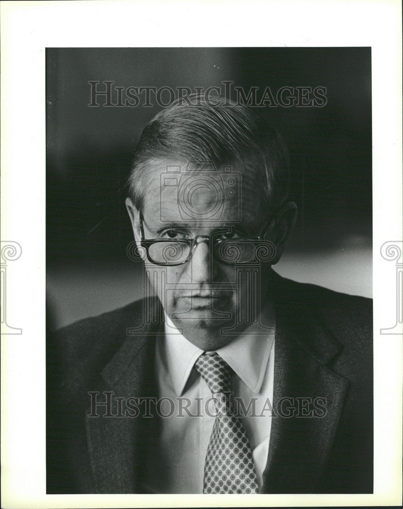 1986 Press Photo Willard Marriott Jr chairman president - Historic Images