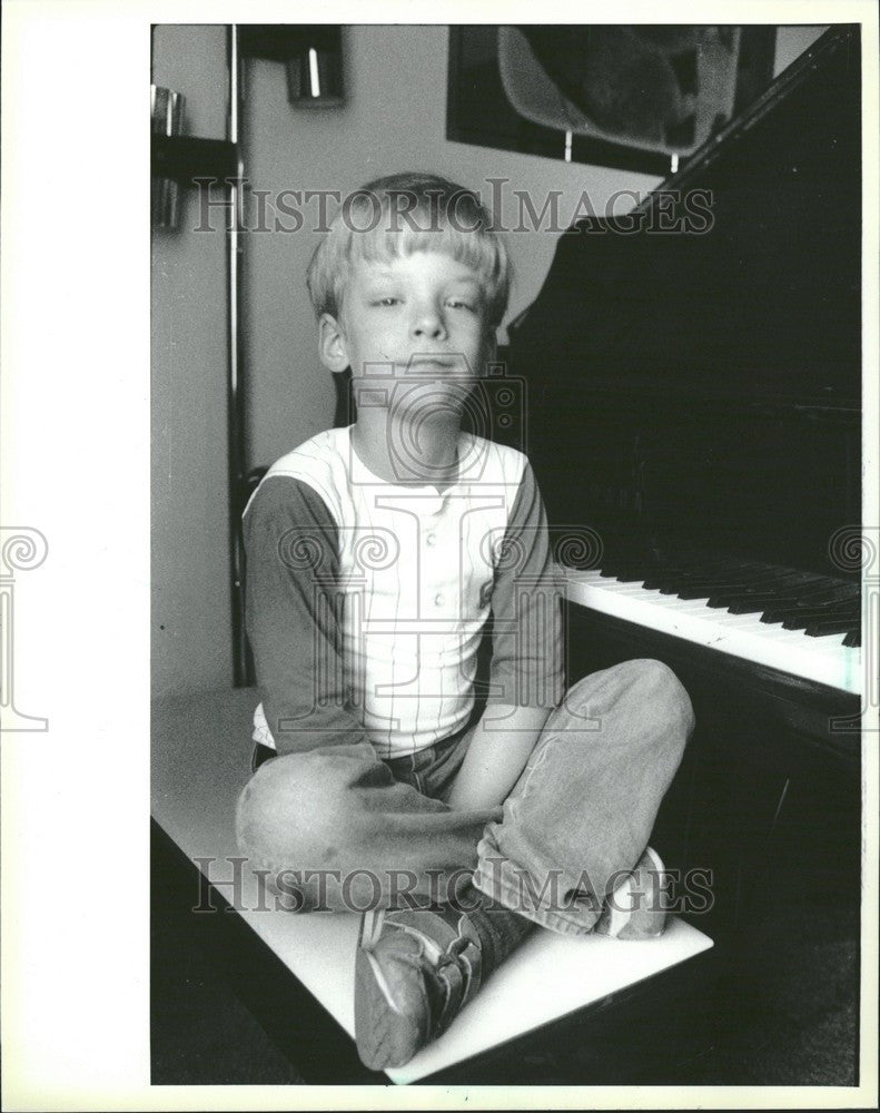 1986 Press Photo Joey Marsano Young keyboard artist - Historic Images