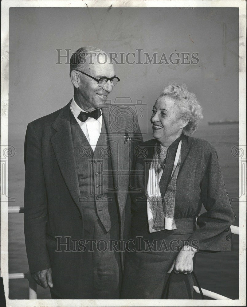1952 Press Photo Mr. and Mrs. Benjamin R. Marsh - Historic Images